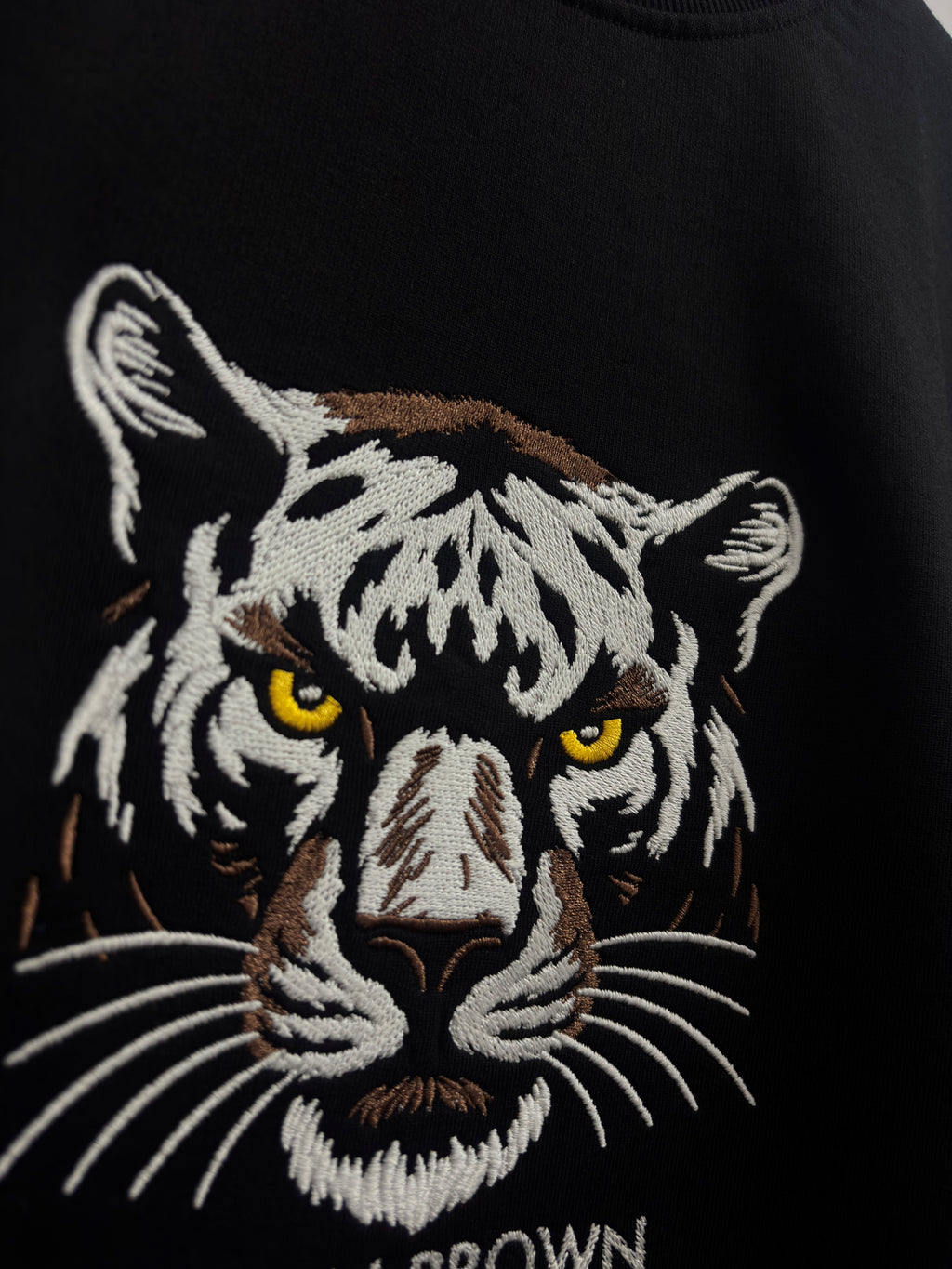 Glowing Panther Black Oversized T-Shirt