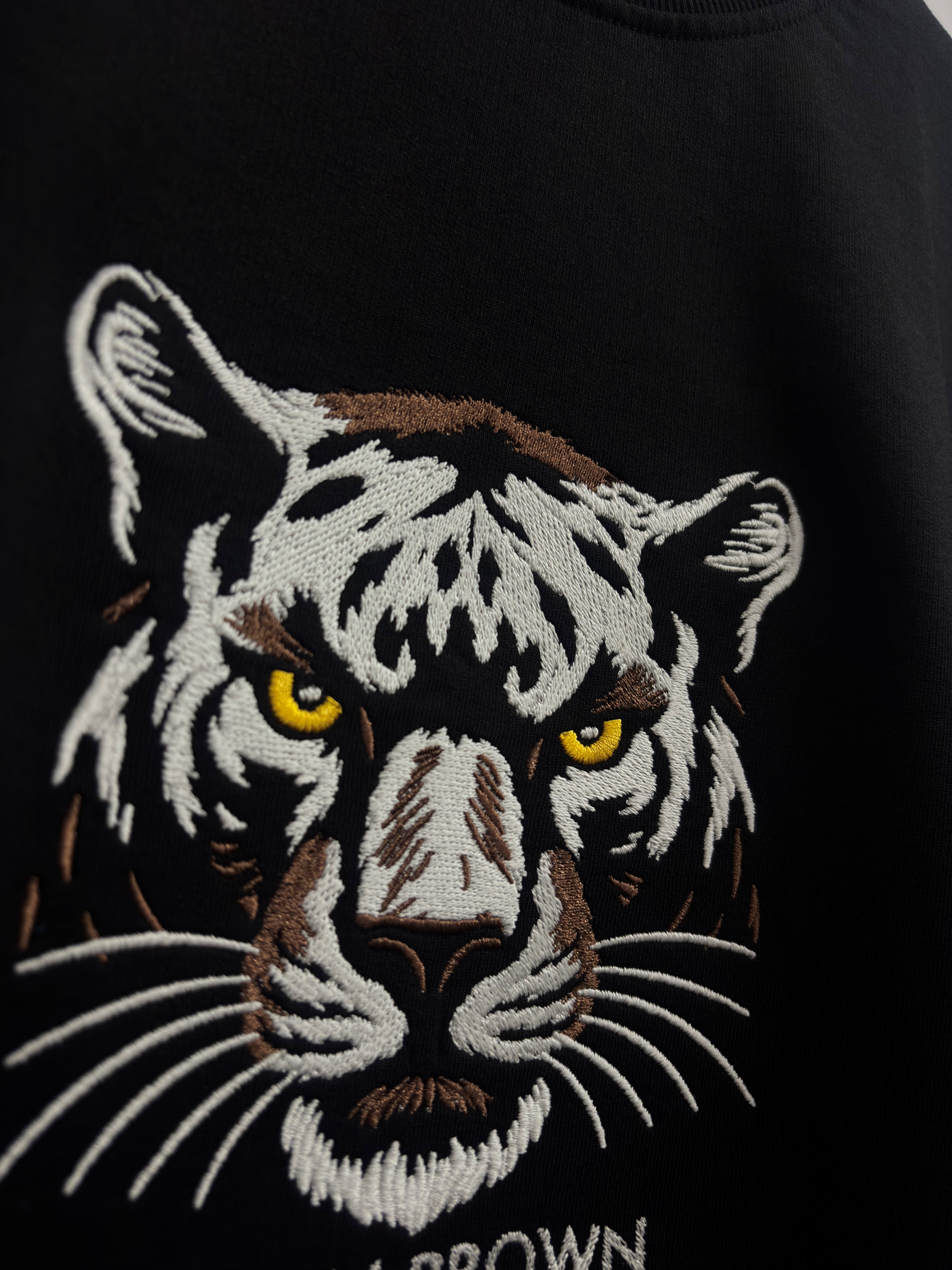 Glowing Panther Black Oversized T-Shirt