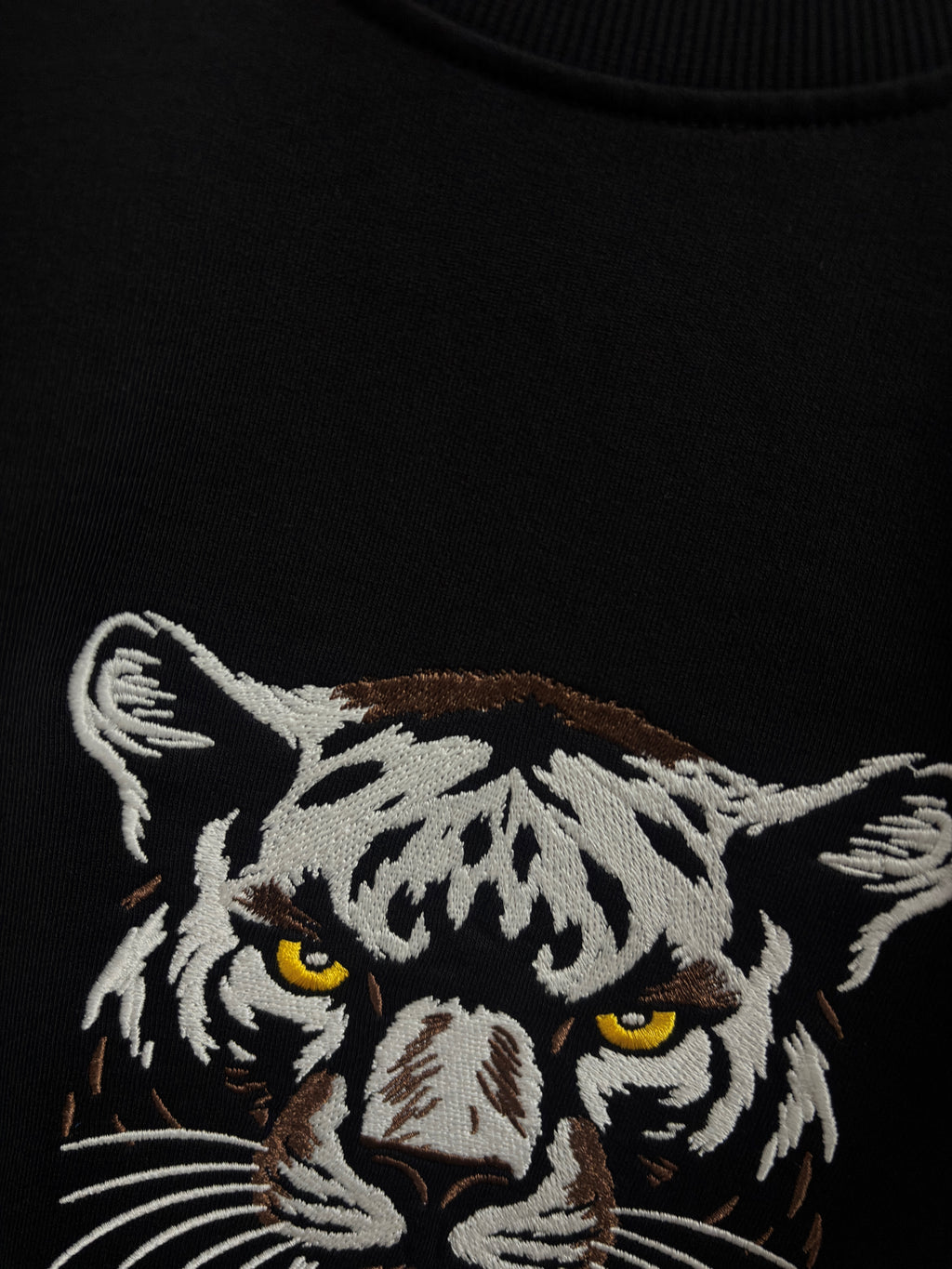 Glowing Panther Black Oversized T-Shirt