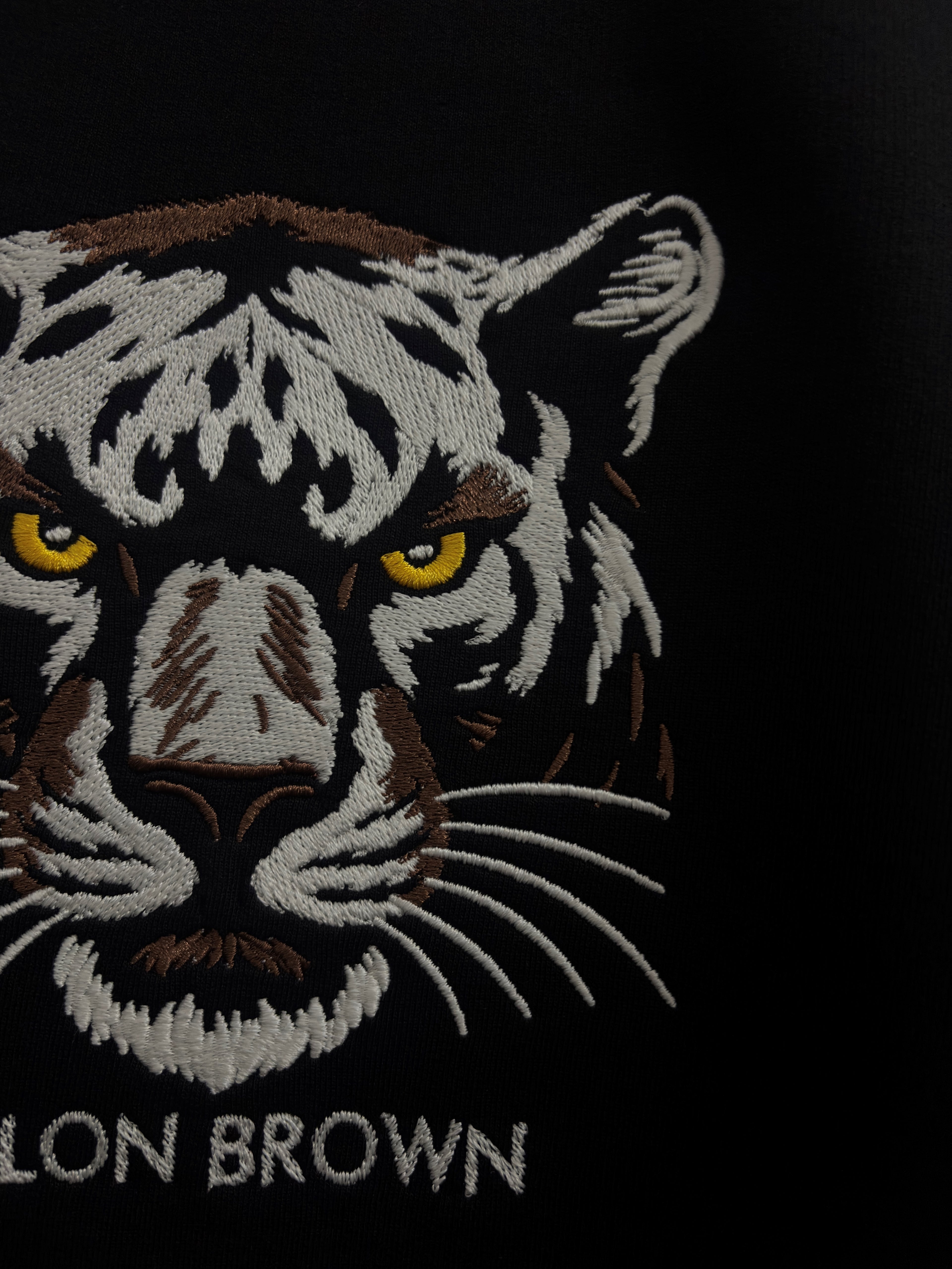Glowing Panther Black Oversized T-Shirt