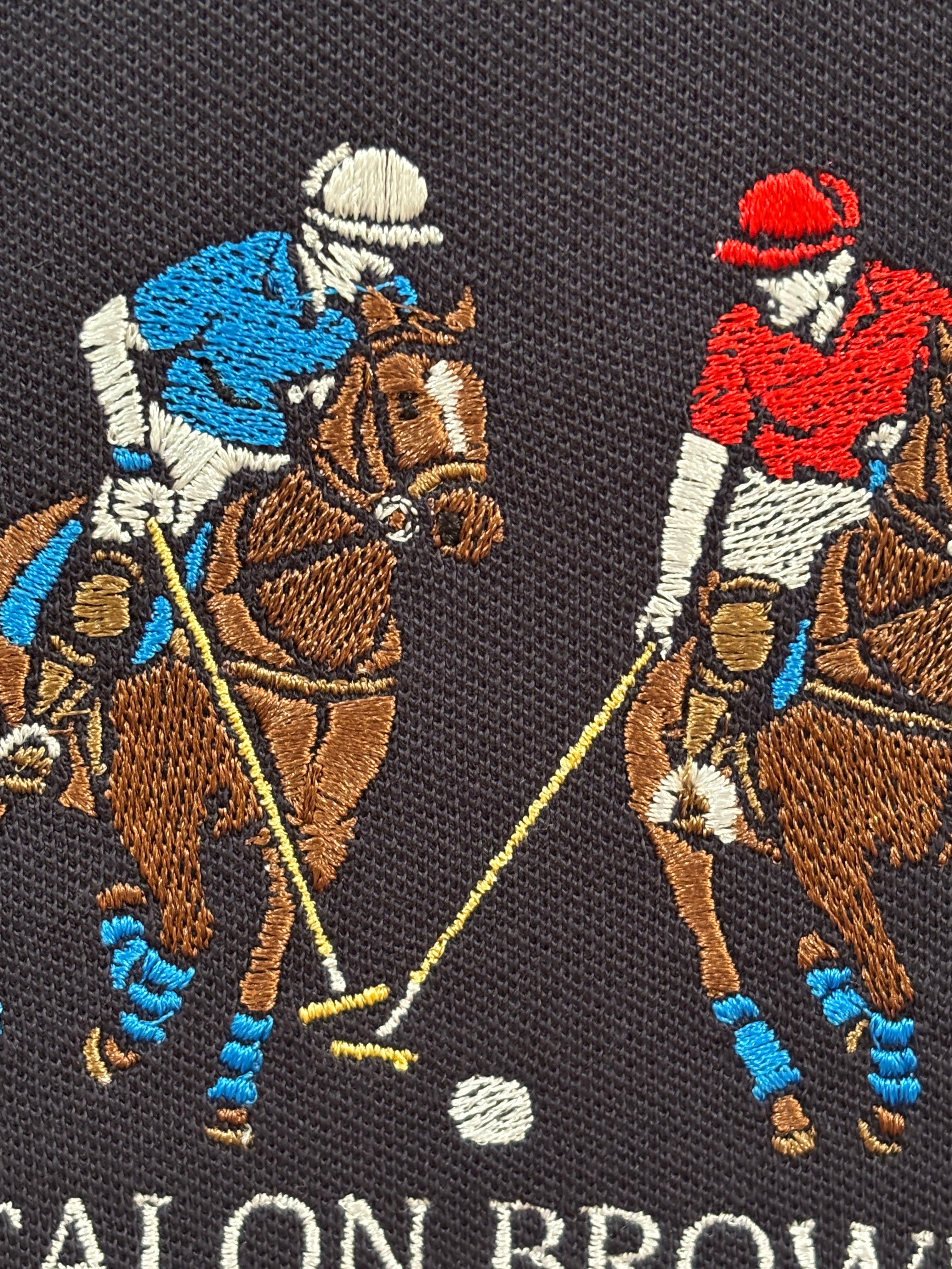 Navy Blue Dual Player Polo T-Shirt