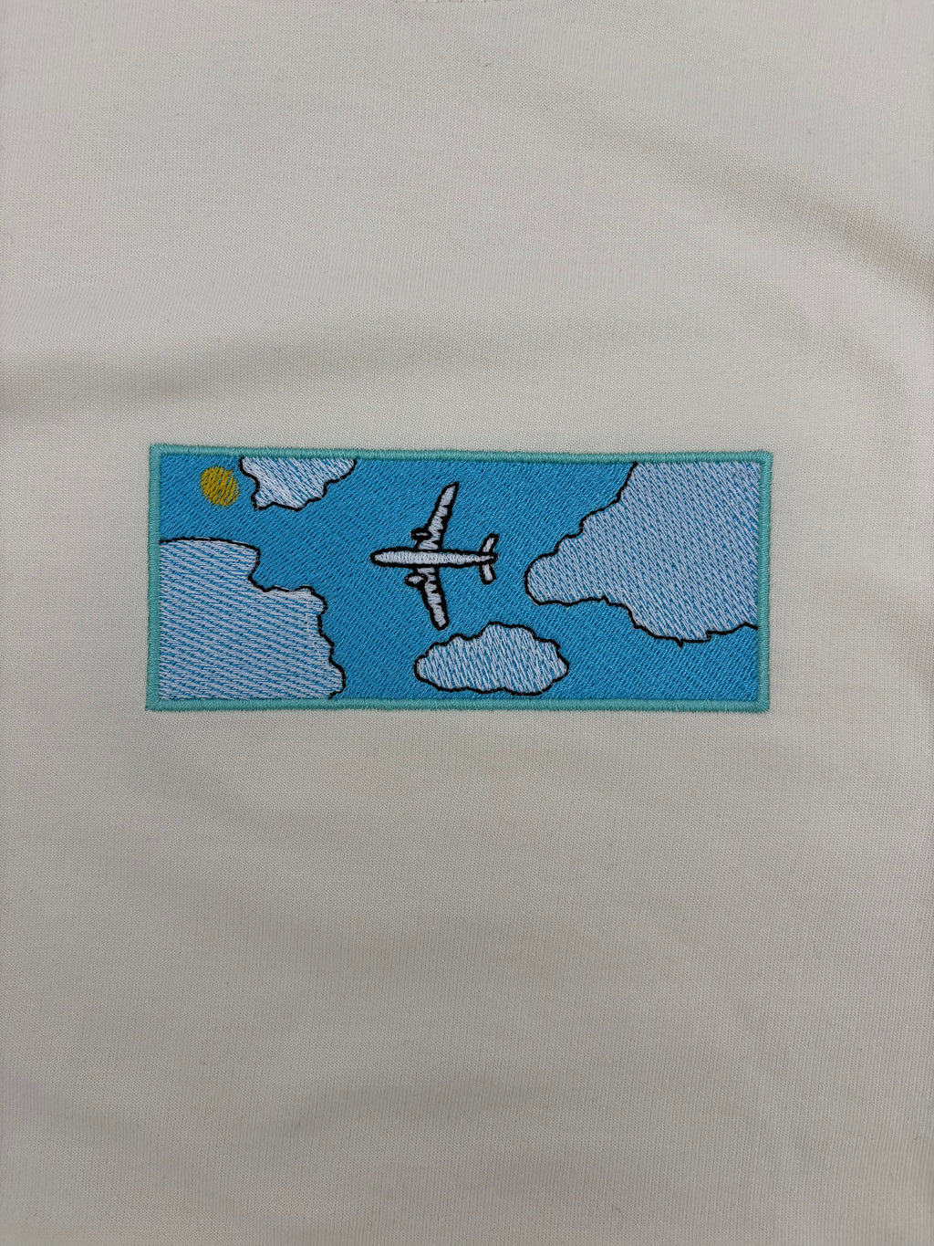 Airplane Stitched Oversized T-shirt