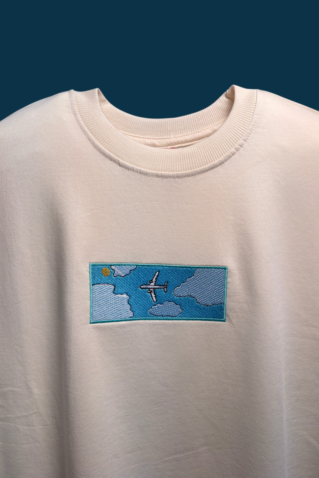 Airplane Stitched Oversized T-shirt
