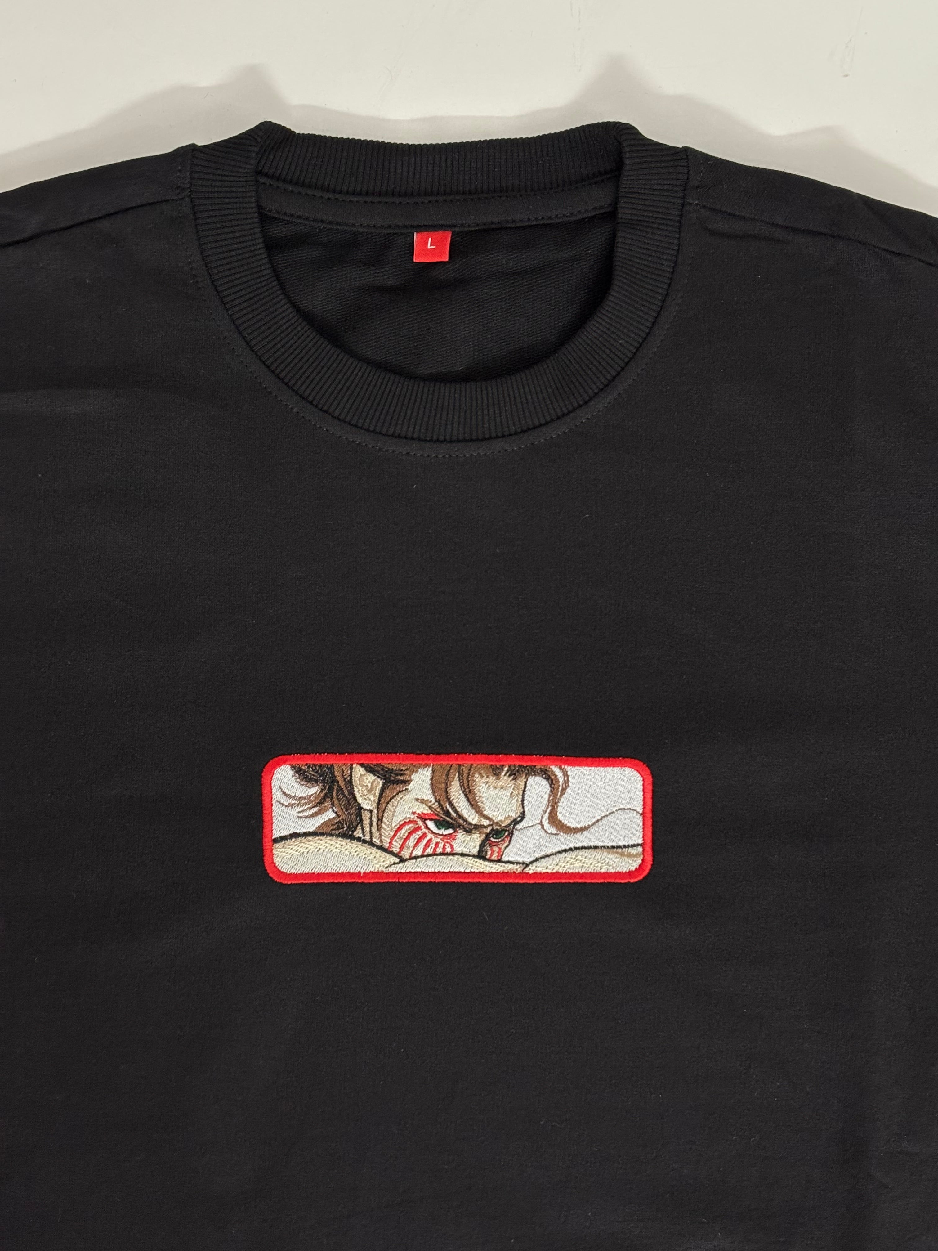 Eren Jaeger Art Black Oversized T-shirt