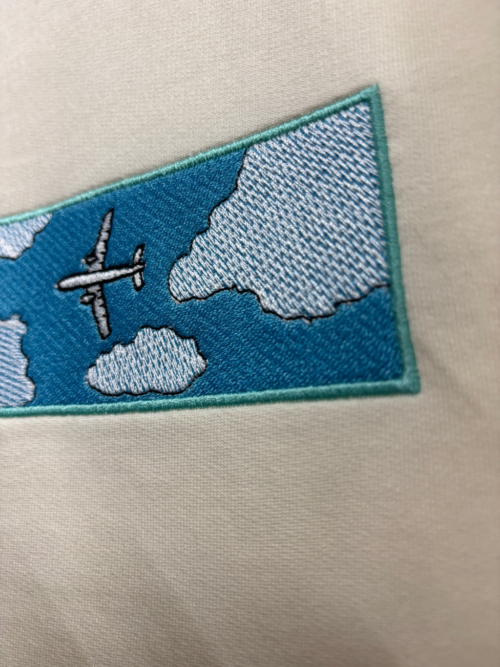 Airplane Stitched Oversized T-shirt