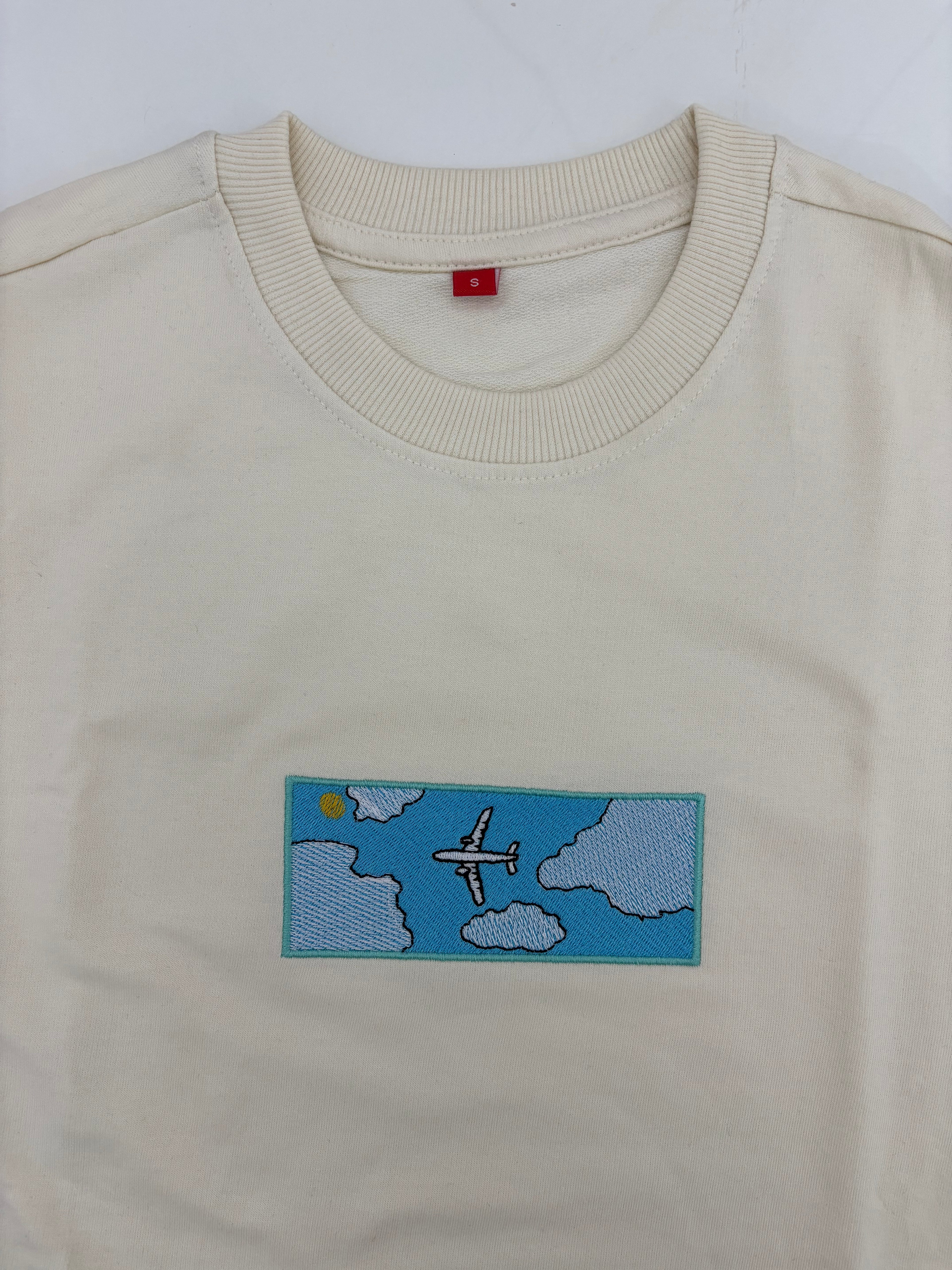 Airplane Stitched Oversized T-shirt