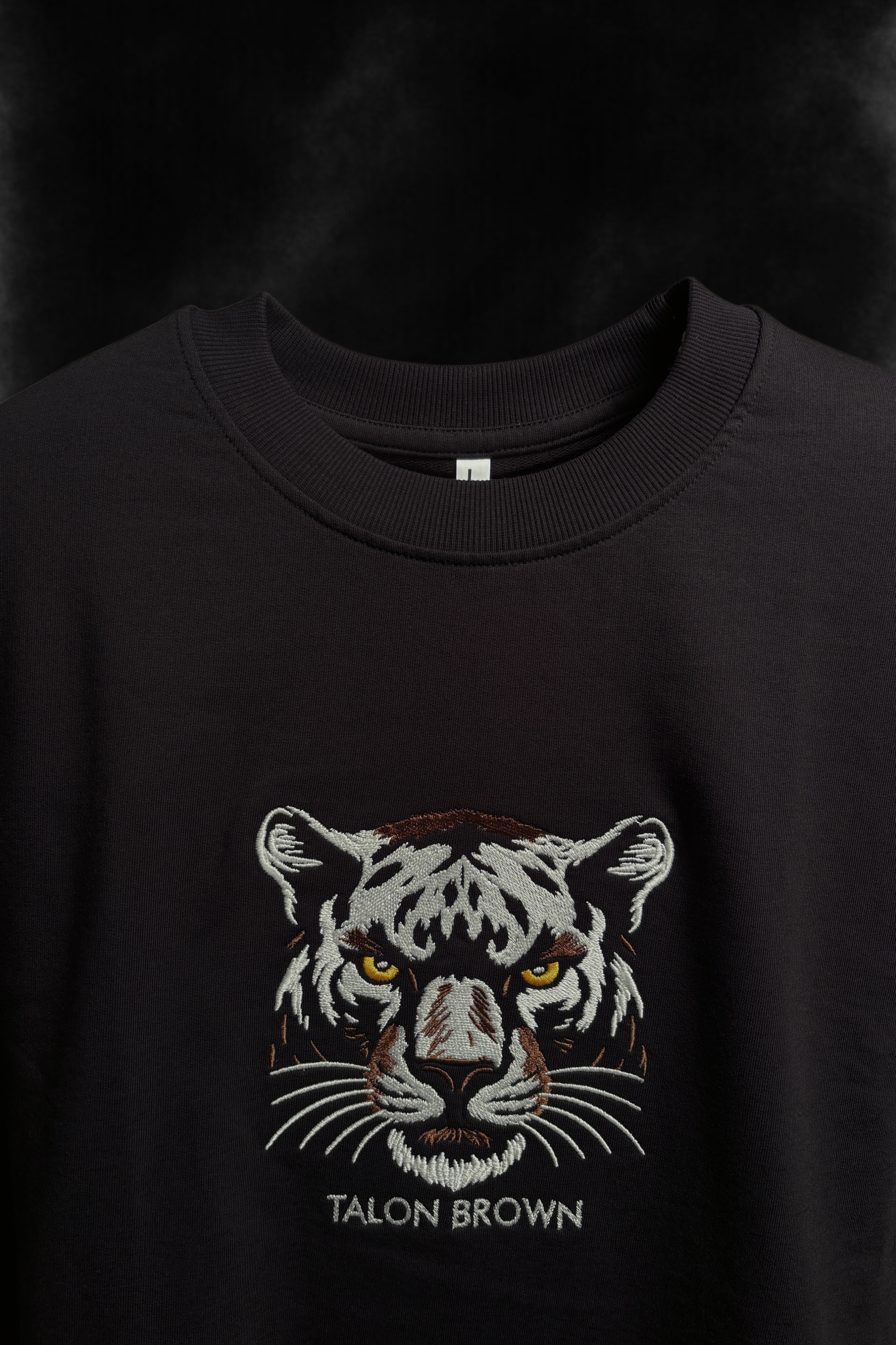 Glowing Panther Black Oversized T-Shirt